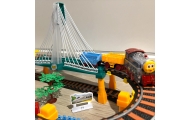 WOOPIE Electric Train 2in1 Race Track Train Viaduct Car XXL 192 pcs.