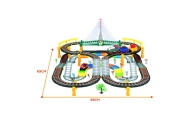 WOOPIE Electric Train 2in1 Race Track Train Viaduct Car XXL 192 pcs.