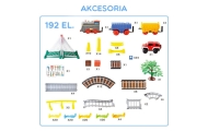 WOOPIE Electric Train 2in1 Race Track Train Viaduct Car XXL 192 pcs.