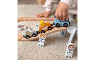 Medinis kosminio traukinio rinkinys TOOKY TOY-Žaislai, Auto ir transporto žaislai, Traukiniai-e-vaikas