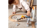 Medinis kosminio traukinio rinkinys TOOKY TOY-Žaislai, Auto ir transporto žaislai, Traukiniai-e-vaikas