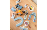 Medinis kosminio traukinio rinkinys TOOKY TOY-Žaislai, Auto ir transporto žaislai, Traukiniai-e-vaikas