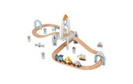 TOOKY TOY Drewniana Kolejka Kosmiczna Zestaw Tory