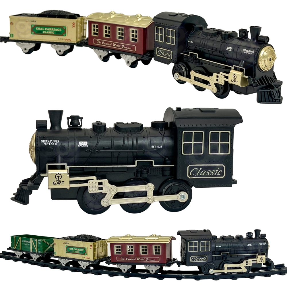 WOOPIE Classic Steam Train Locomotive Track XXL 