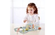 Mini nešiojamas miestas krepšelyje TOOKY TOY-Žaislai, Kūdikiams, Žaislai mažyliams (iki 4 m.
