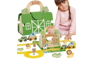 Mini zoologijos sodas krepšelyje TOOKY TOY-Žaislai, Kūdikiams, Žaislai mažyliams (iki 4 m.
