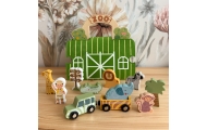 Mini zoologijos sodas krepšelyje TOOKY TOY-Žaislai, Kūdikiams, Žaislai mažyliams (iki 4 m.
