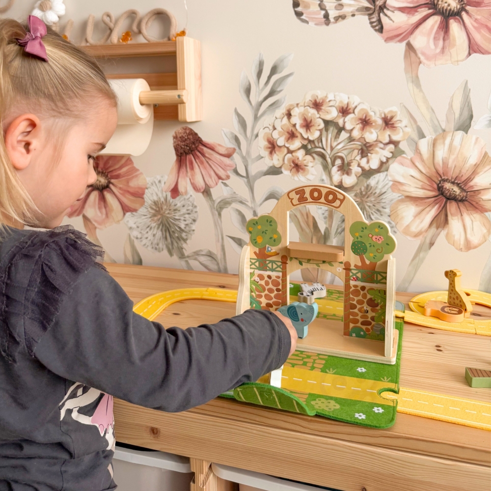Mini zoologijos sodas krepšelyje TOOKY TOY-Žaislai, Kūdikiams, Žaislai mažyliams (iki 4 m.