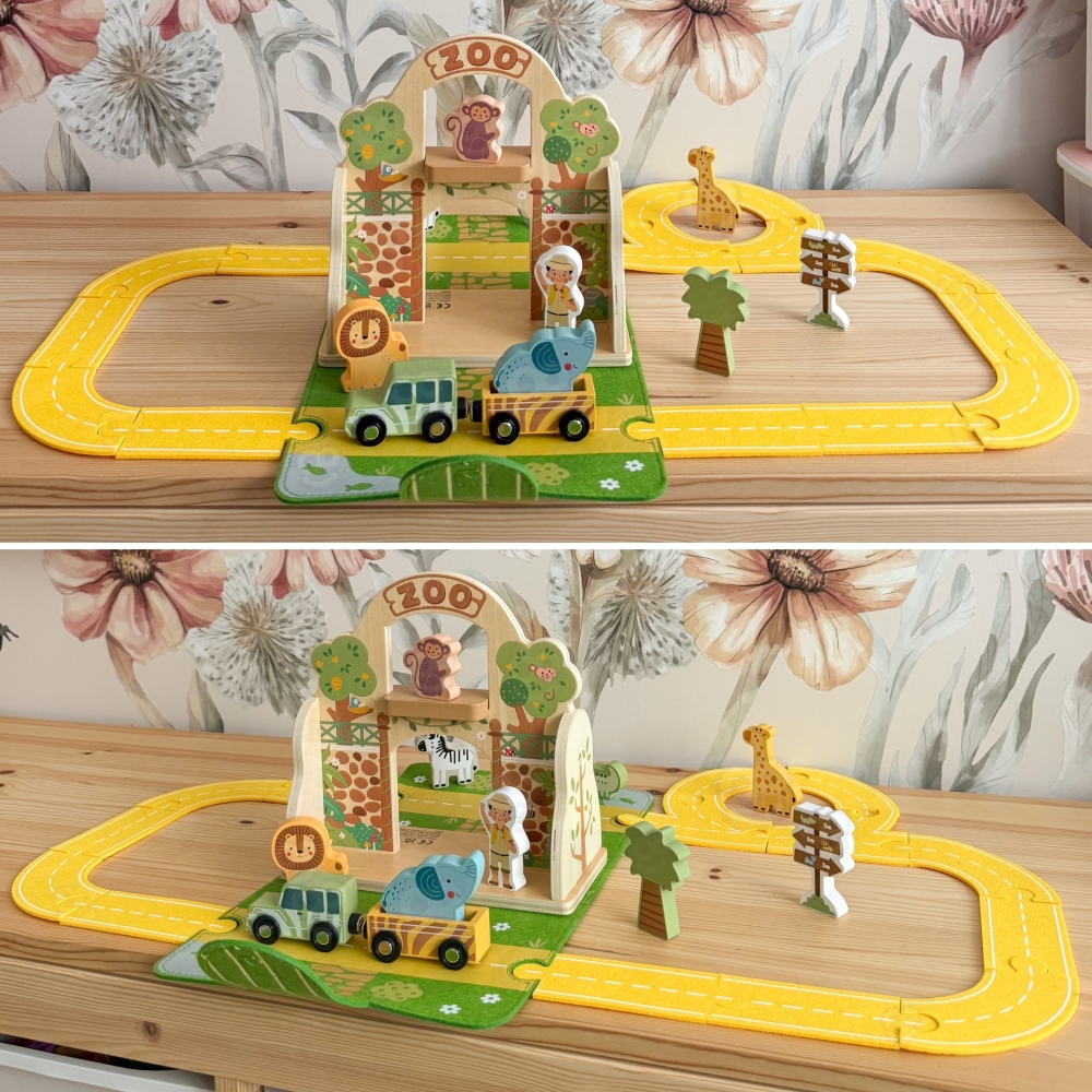 Mini zoologijos sodas krepšelyje TOOKY TOY-Žaislai, Kūdikiams, Žaislai mažyliams (iki 4 m.