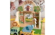 Mini zoologijos sodas krepšelyje TOOKY TOY-Žaislai, Kūdikiams, Žaislai mažyliams (iki 4 m.