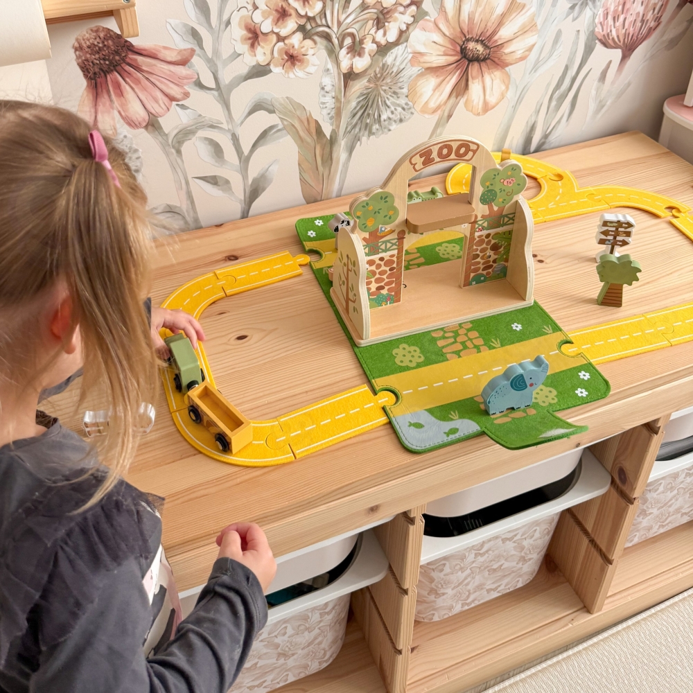 Mini zoologijos sodas krepšelyje TOOKY TOY-Žaislai, Kūdikiams, Žaislai mažyliams (iki 4 m.
