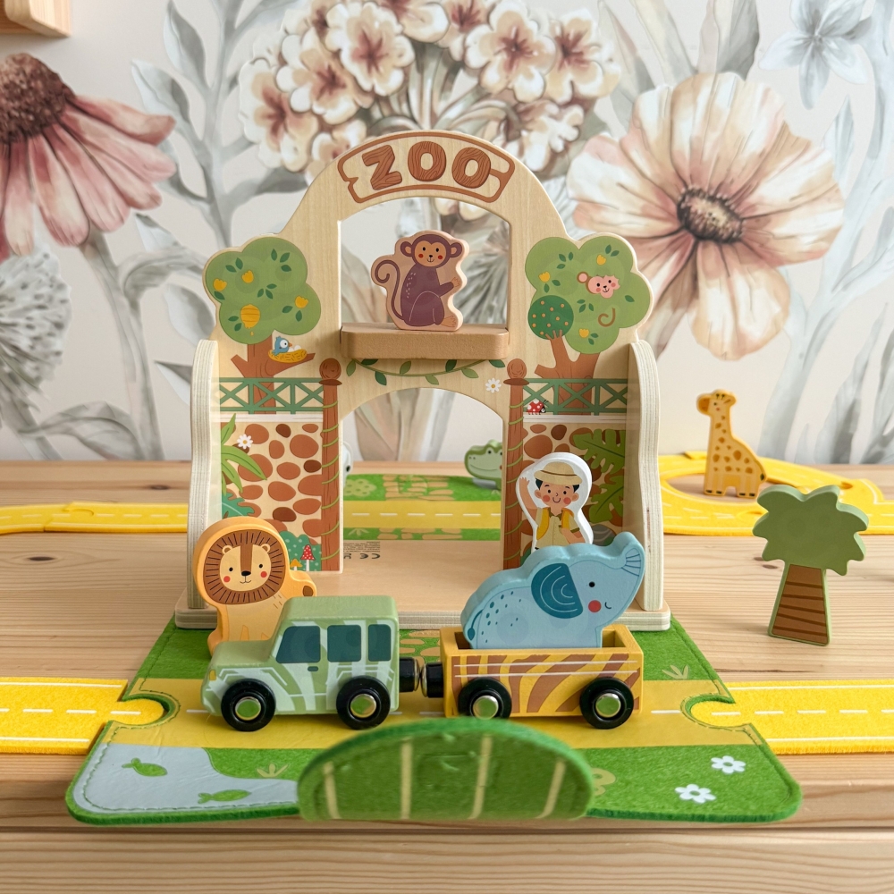 Mini zoologijos sodas krepšelyje TOOKY TOY-Žaislai, Kūdikiams, Žaislai mažyliams (iki 4 m.