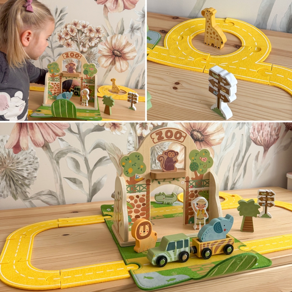 Mini zoologijos sodas krepšelyje TOOKY TOY-Žaislai, Kūdikiams, Žaislai mažyliams (iki 4 m.