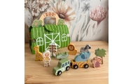 TOOKY TOY Zestaw Mini ZOO Przenośny Zestaw Torba Zwierzęta