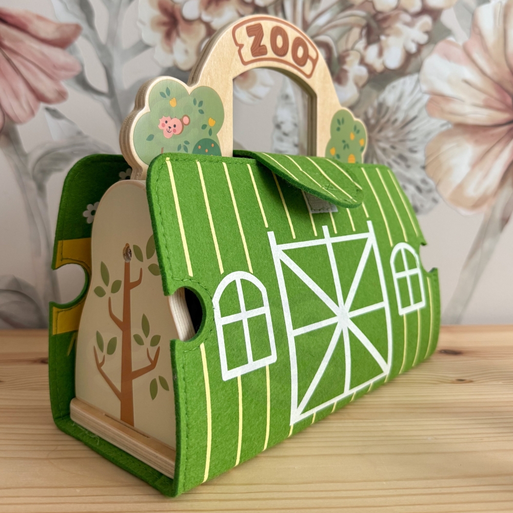 Mini zoologijos sodas krepšelyje TOOKY TOY-Žaislai, Kūdikiams, Žaislai mažyliams (iki 4 m.