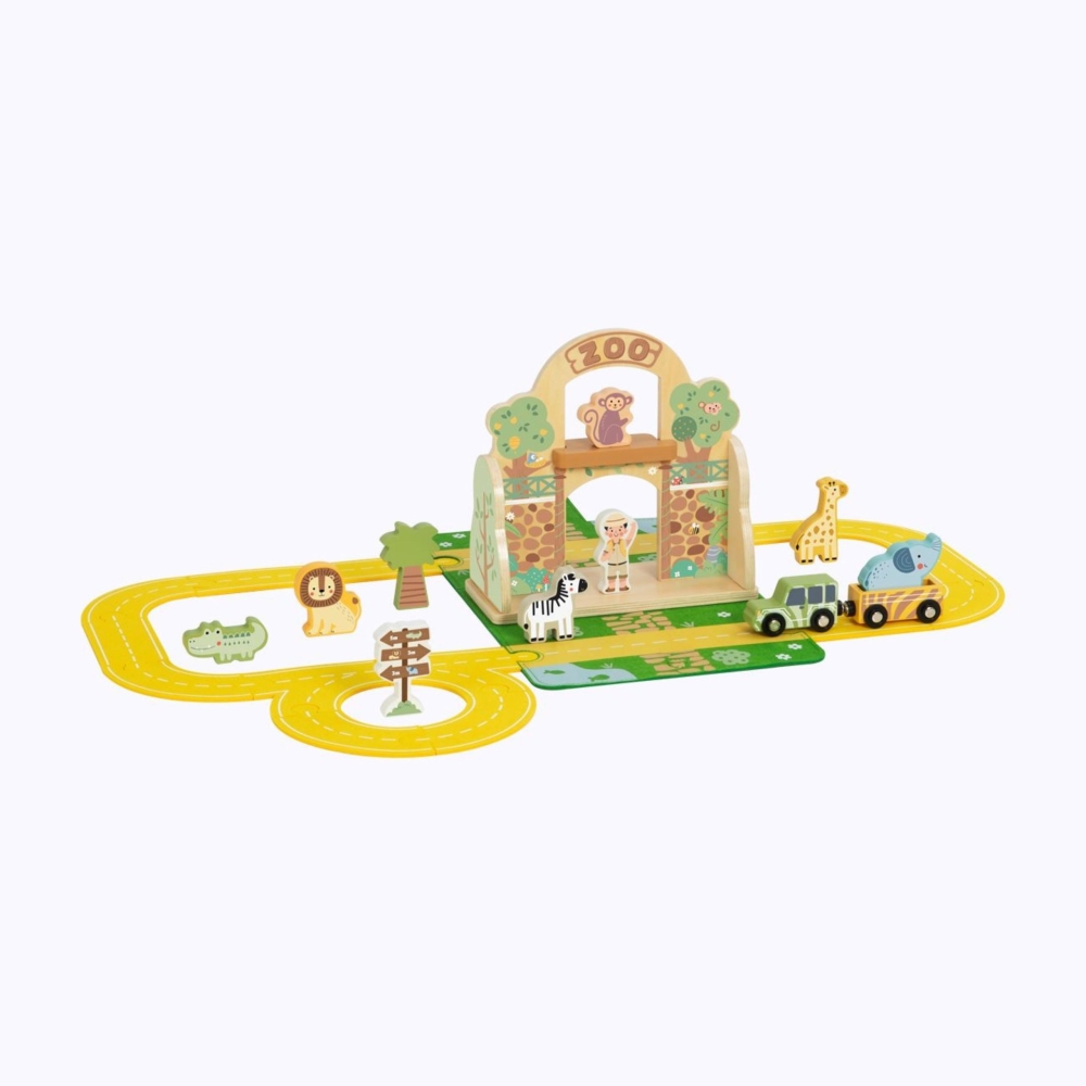 Mini zoologijos sodas krepšelyje TOOKY TOY-Žaislai, Kūdikiams, Žaislai mažyliams (iki 4 m.