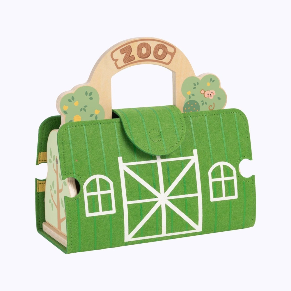 Mini zoologijos sodas krepšelyje TOOKY TOY-Žaislai, Kūdikiams, Žaislai mažyliams (iki 4 m.