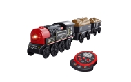 WOOPIE Electric Locomotive Remote Controlled Retro Train Wagons 4 pcs.