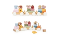 VIGA Wooden Spring Educational Train 18 Pieces
