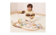 VIGA Wooden Train for Children Track 62 pieces