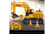 WOOPIE Large Remote Controlled Excavator on Tracks 7 Functions Sound + Acc.					