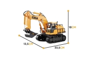 WOOPIE Large Remote Controlled Excavator on Tracks 7 Functions Sound + Acc.					