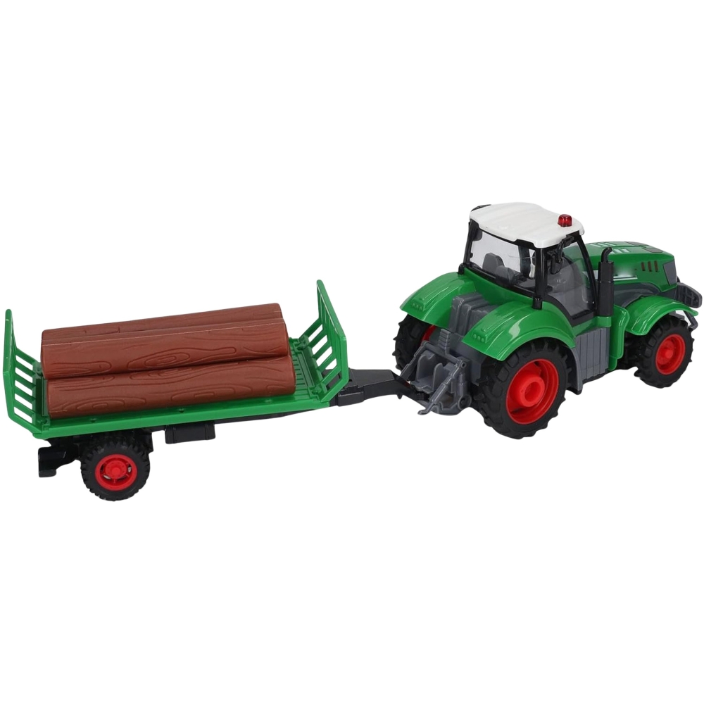WOOPIE RC nuotoliniu būdu valdomas traktorius su priekaba - 1:24 mastelio