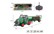 WOOPIE RC nuotoliniu būdu valdomas traktorius su priekaba - 1:24 mastelio
