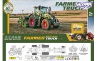 WOOPIE Traktor z Przyczepą na Pilota Sterowany RC - Skala 1:24					
