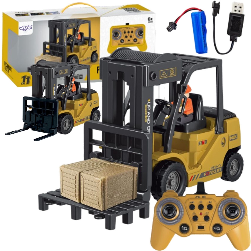 Nuotoliniu būdu valdomas 2-in-1 RC krautuvas WOOPIE Rock 1:24-Žaislai, Auto ir transporto žaislai, Traktoriai-e-vaikas