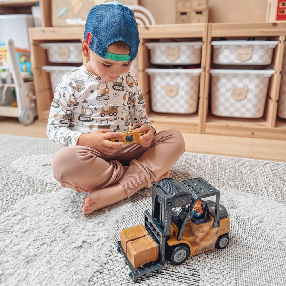 Nuotoliniu būdu valdomas 2-in-1 RC krautuvas WOOPIE Rock 1:24-Žaislai, Auto ir transporto žaislai, Traktoriai-e-vaikas
