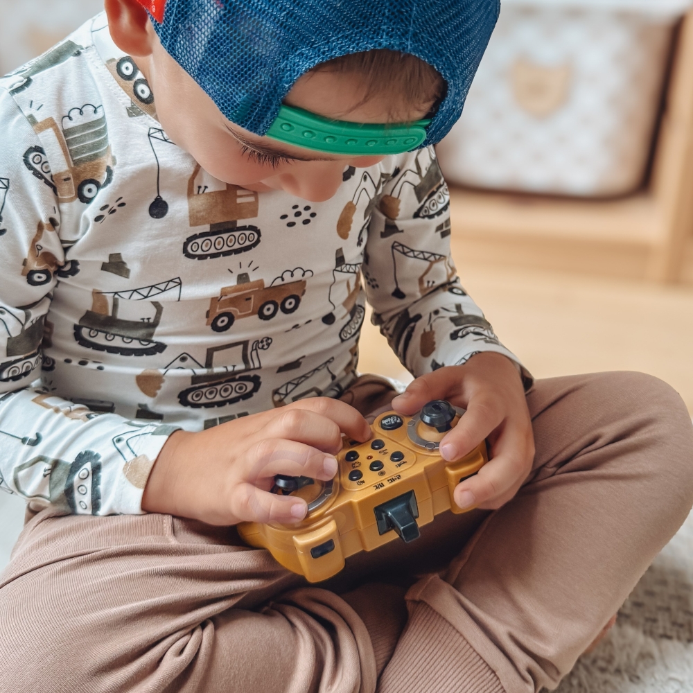 Nuotoliniu būdu valdomas 2-in-1 RC krautuvas WOOPIE Rock 1:24-Žaislai, Auto ir transporto žaislai, Traktoriai-e-vaikas