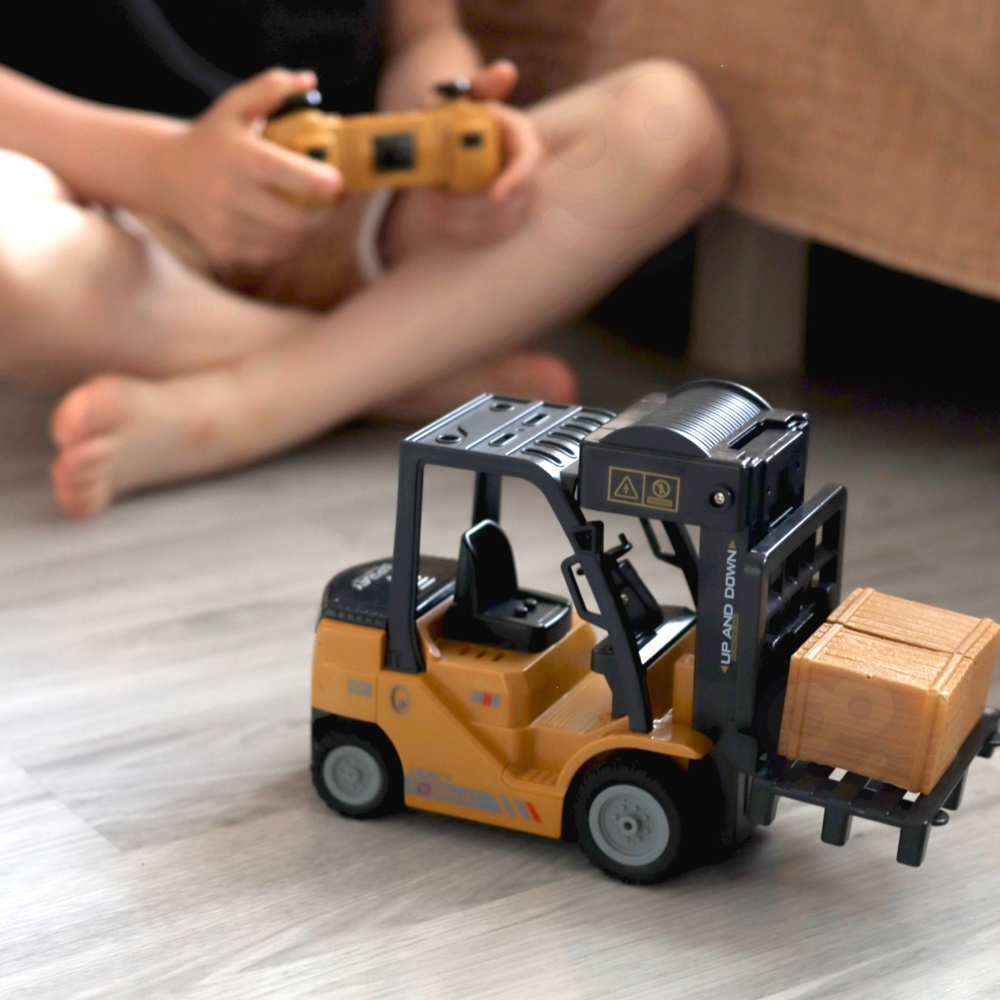 Nuotoliniu būdu valdomas 2-in-1 RC krautuvas WOOPIE Rock 1:24-Žaislai, Auto ir transporto žaislai, Traktoriai-e-vaikas
