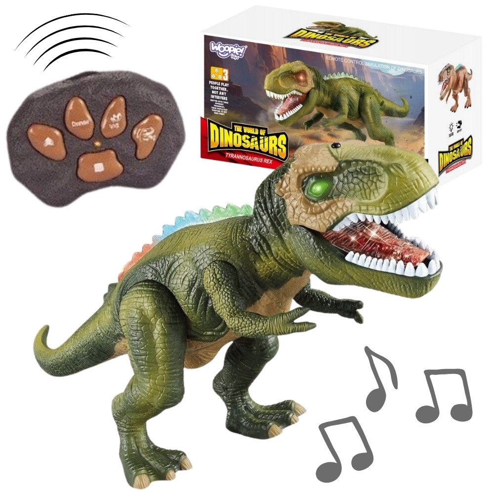 Nuotoliniu būdu valdomas dinozauras WOOPIE RC robotas T-Rex-Žaislai, Interaktyvūs žaislai-e-vaikas
