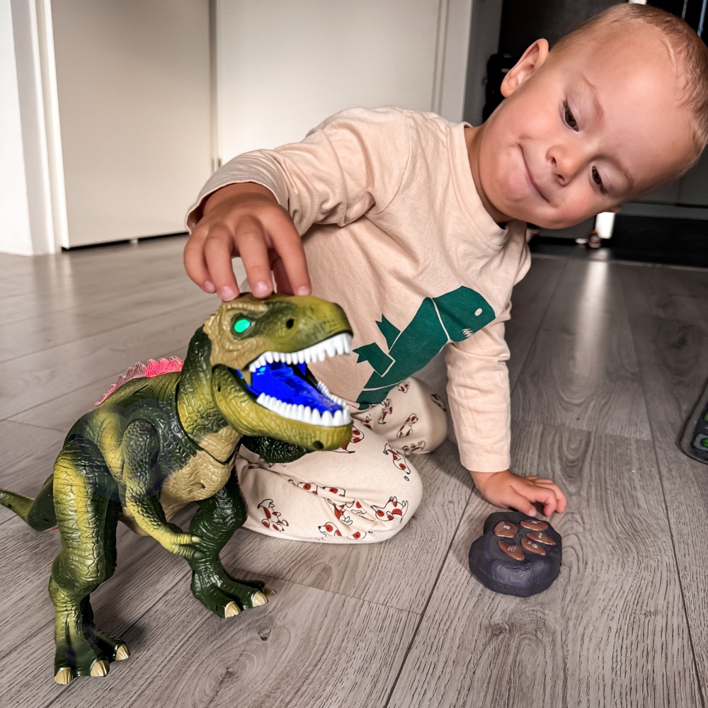 Nuotoliniu būdu valdomas dinozauras WOOPIE RC robotas T-Rex-Žaislai, Interaktyvūs žaislai-e-vaikas