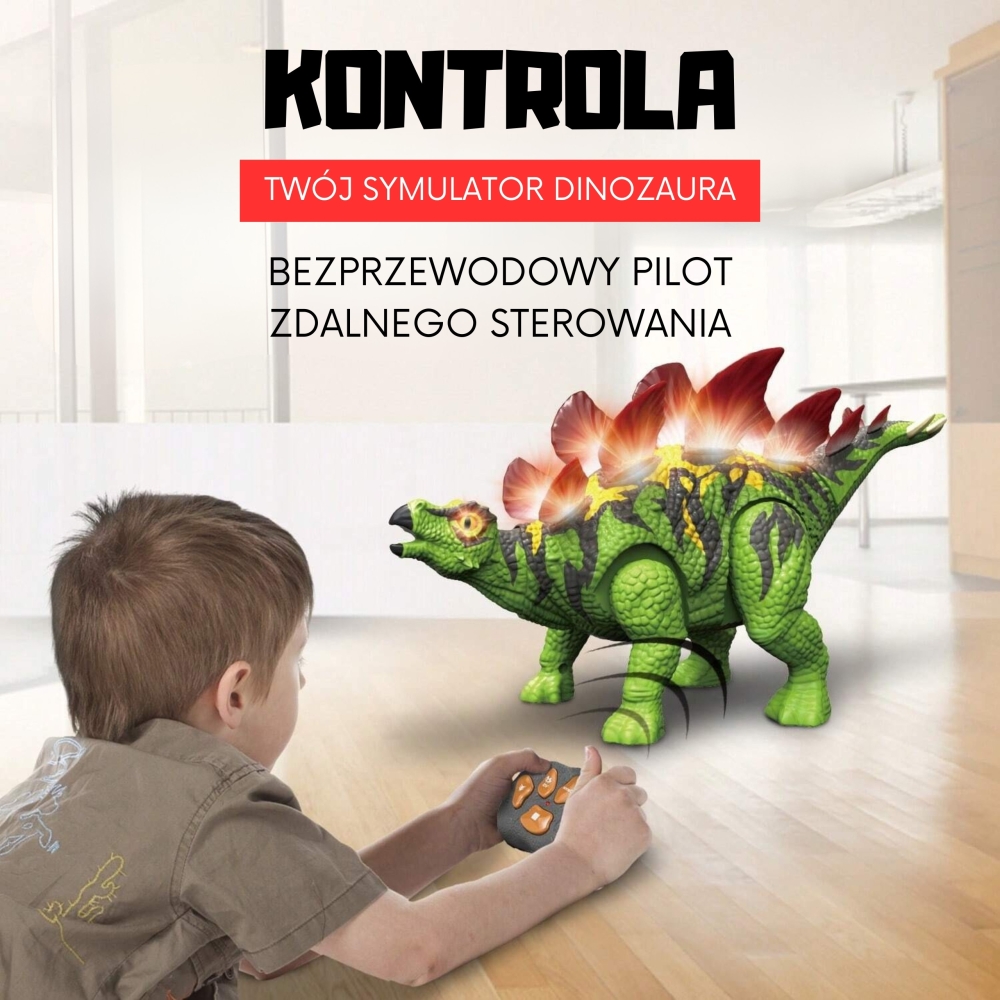 WOOPIE Remote Controlled RC Dinosaur Robot Stegosaurus 