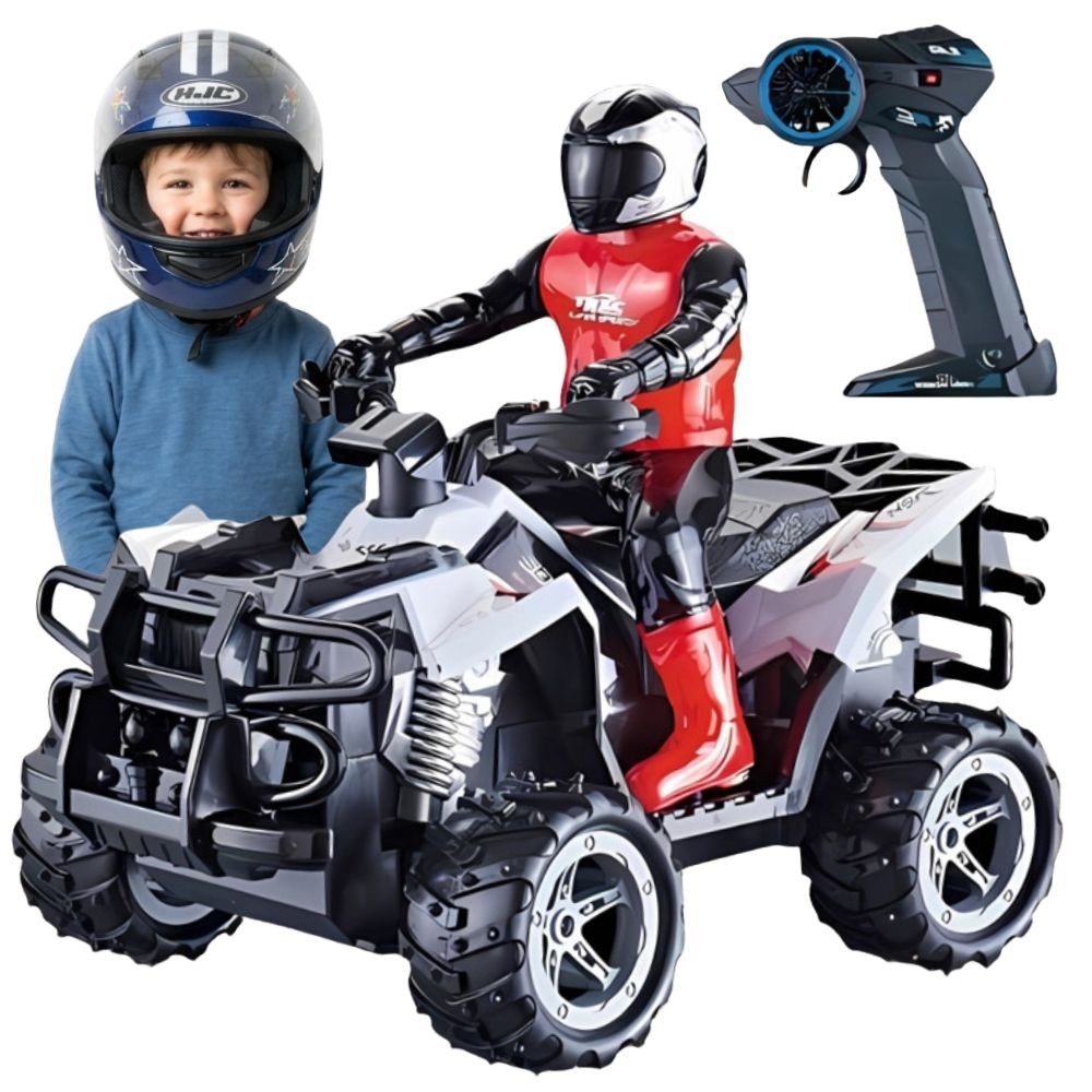 Nuotoliniu būdu valdomas RC akrobatinis keturratis WOOPIE 1:16-Žaislai, Auto ir transporto žaislai, Motociklai-e-vaikas