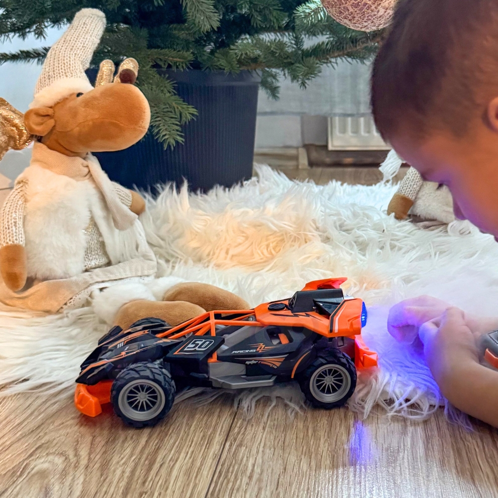 Nuotoliniu būdu valdomas lenktyninis automobilis WOOPIE RC 1vnt-Žaislai, Auto ir transporto žaislai, Valdomos radijo bangomis-e-