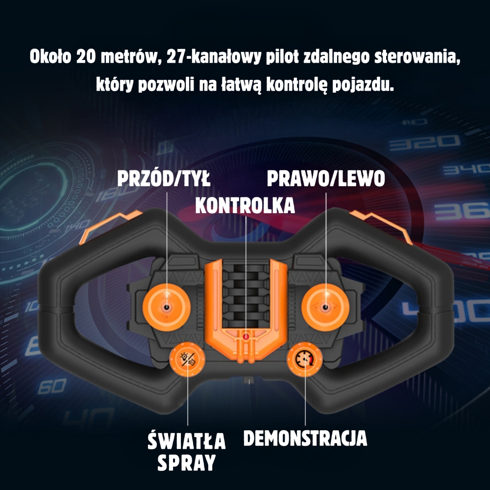 Nuotoliniu būdu valdomas lenktyninis automobilis WOOPIE RC 1vnt-Žaislai, Auto ir transporto žaislai, Valdomos radijo bangomis-e-