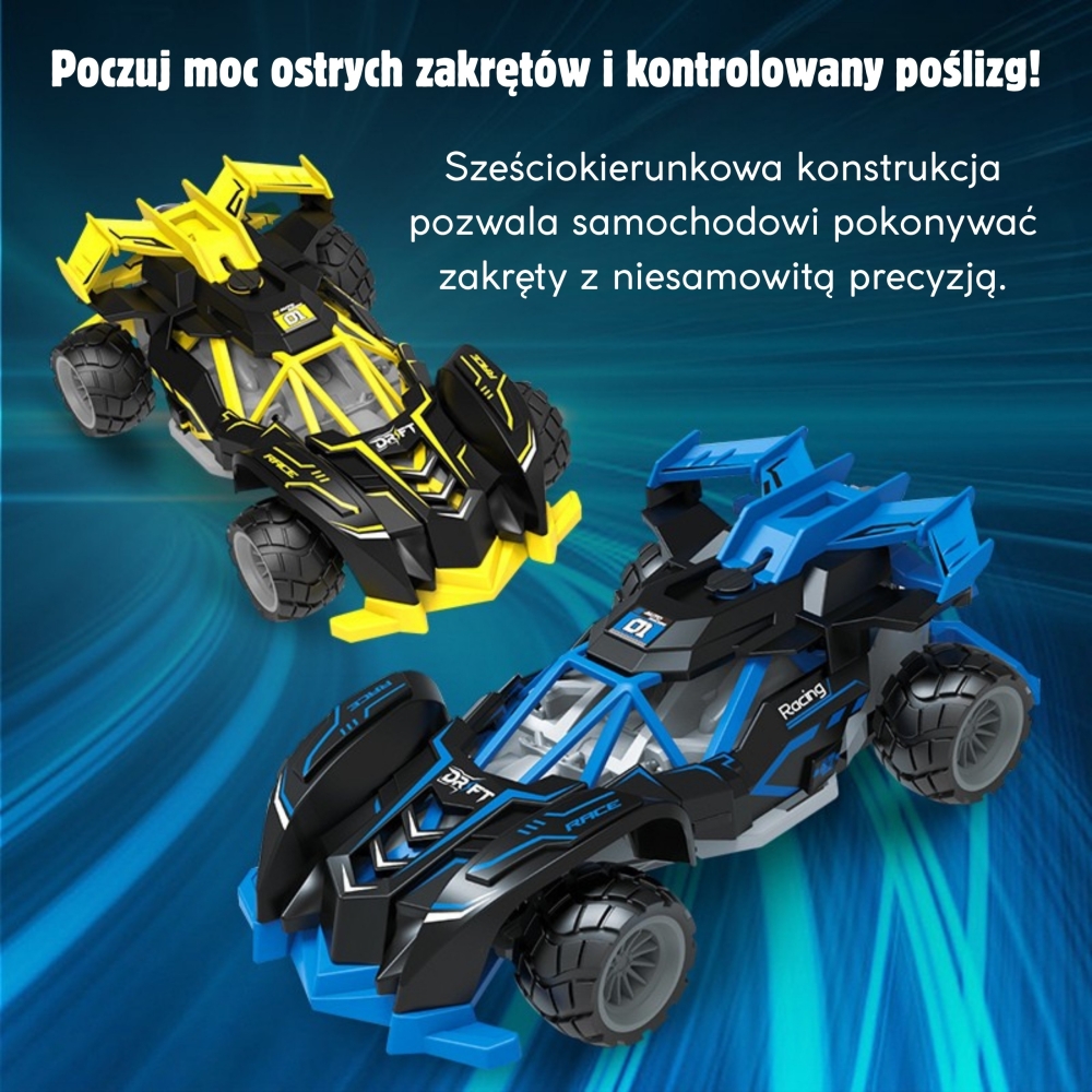 Nuotoliniu būdu valdomas lenktyninis automobilis WOOPIE RC 1vnt-Žaislai, Auto ir transporto žaislai, Valdomos radijo bangomis-e-