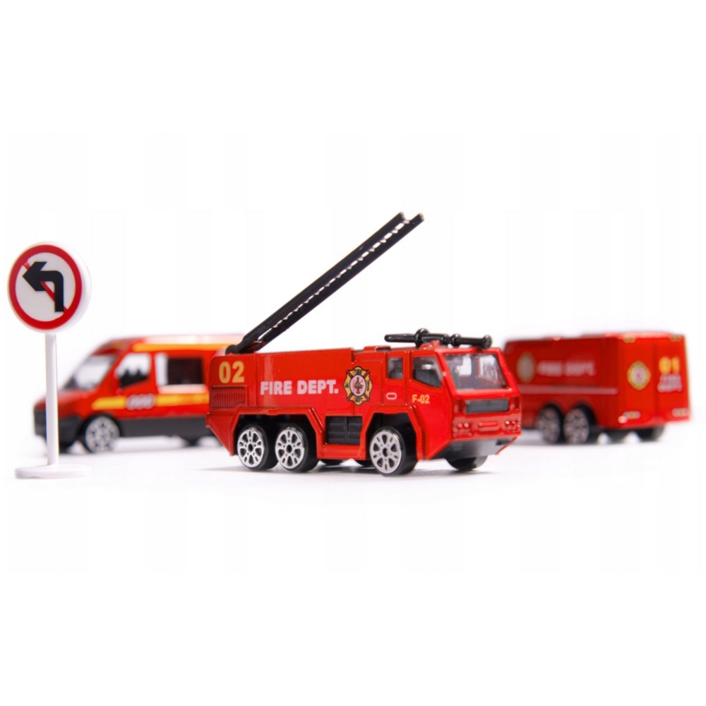 Lėktuvas WOOPIE gaisrininkų transporteris su 3 automobiliais XL-Žaislai, Auto ir transporto žaislai, Lėktuvai-e-vaikas