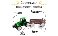 Fermos traktorius su priekaba ir gyvūnais WOOPIE