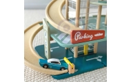 CLASSIC WORLD Wielopoziomowy Parking Auta Helikopter Dystybutor Myjnia + Akc.