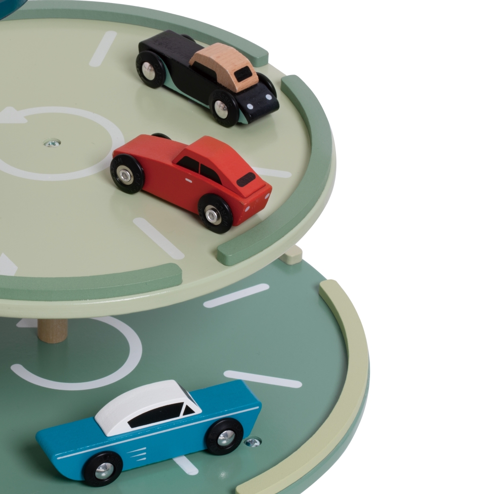 Daugiaaukštė automobilių stovėjimo aikštelė CLASSIC WORLD Sraigtasparnis Distibutor Automobilių plovykla-Žaislai, Auto ir transp
