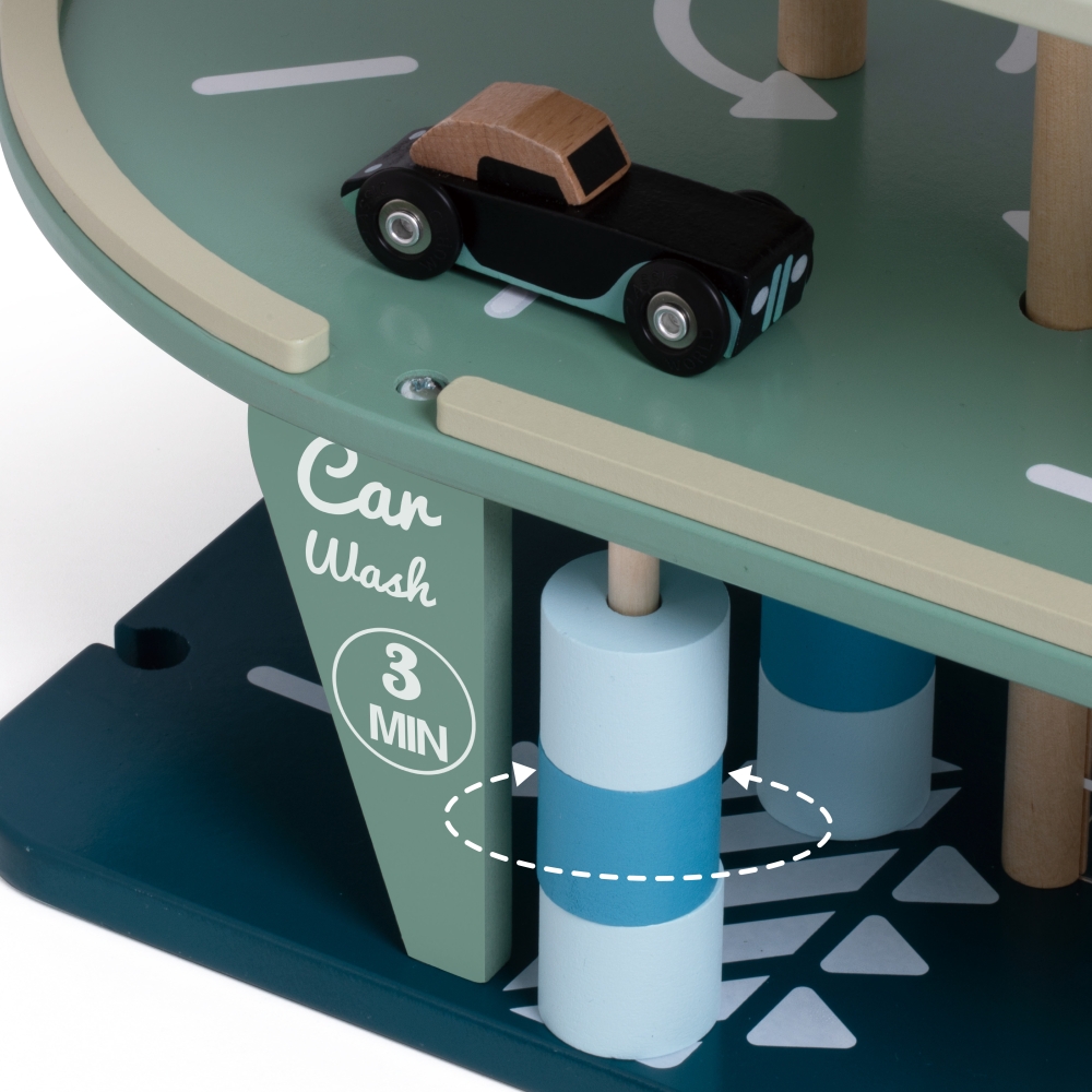 Daugiaaukštė automobilių stovėjimo aikštelė CLASSIC WORLD Sraigtasparnis Distibutor Automobilių plovykla-Žaislai, Auto ir transp