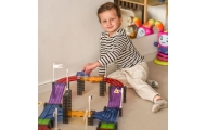 WOOPIE Magnetic Car Race Track + 137 El. Car