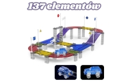 WOOPIE Magnetic Car Race Track + 137 El. Car