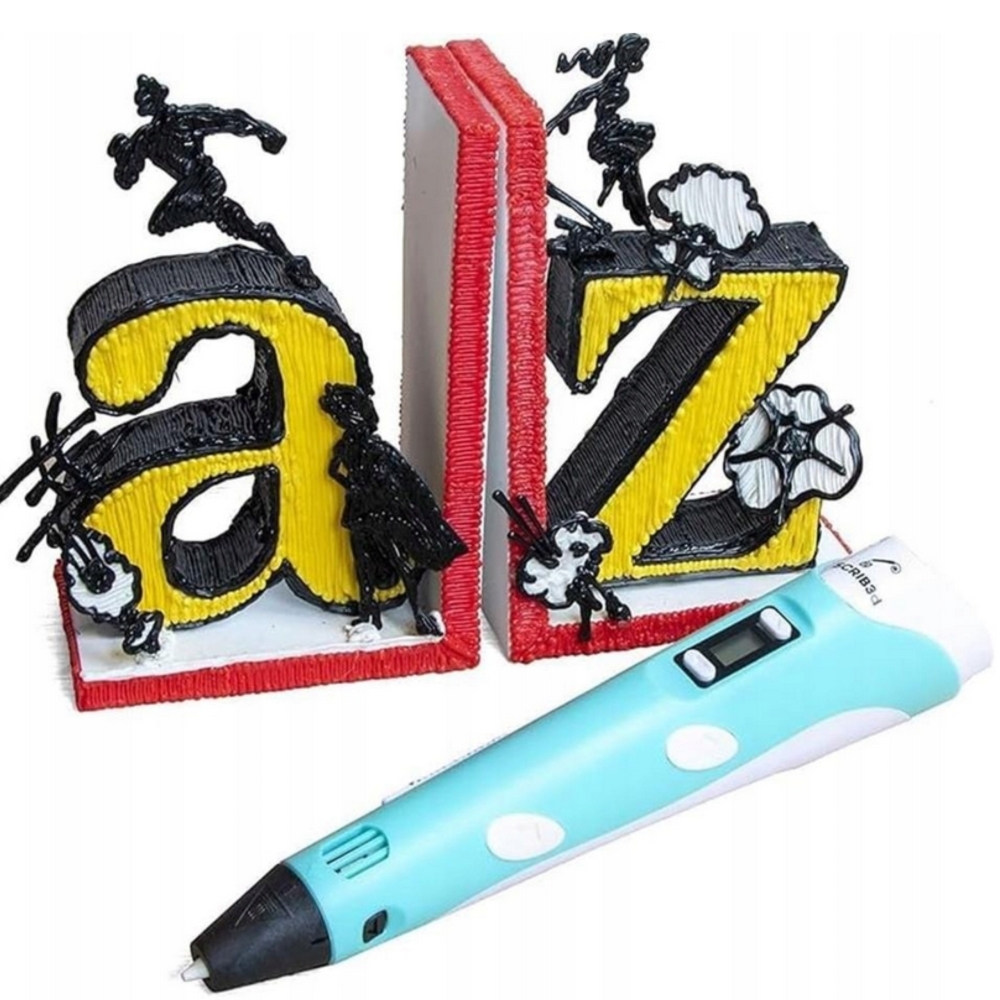 3D rašiklis WOOPIE USB trimačių modelių kūrimui, mėlynas-Žaislai, Kūrybiniai žaislai, Kūrybiniai rinkiniai-e-vaikas