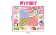 WOOPIE Mata Wodna do Malowania XXL 100x80cm Wróżki Różowa
