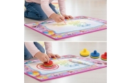 Piešimo vandeniu kilimėlis WOOPIE 2in1 XXL Švytintis tamsoje 100x70cm